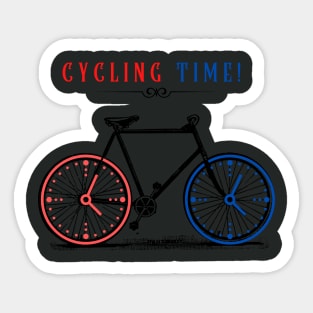 Cycling Time Sticker